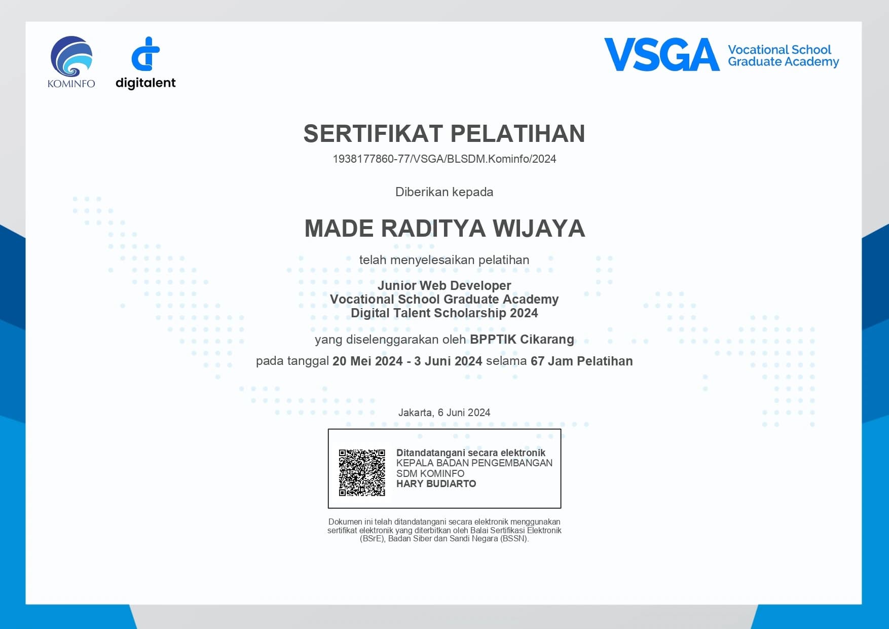 VSGA - Junior Web Developer